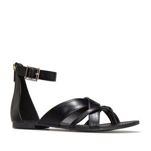 Shoedazzle JustFab Strappy Flats Sandals